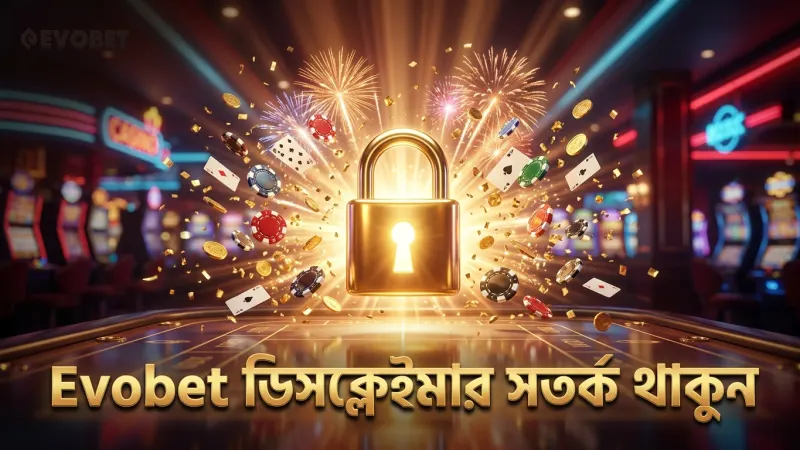 Evobet ডিসক্লেইমার স্পষ্ট ঝুঁকি জানায় সতর্ক থাকুন