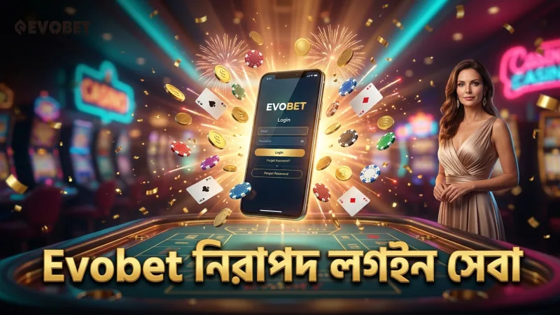 Evobet প্ল্যাটফর্মে নিরাপদ লগইন ও তথ্য সুরক্ষা নিশ্চিত।