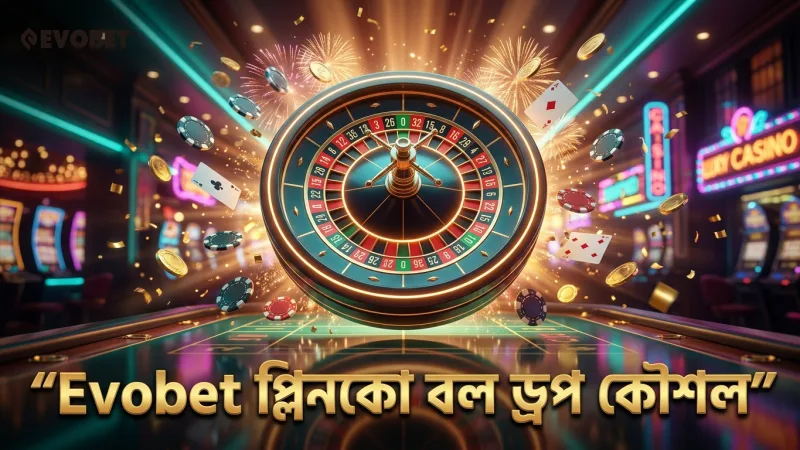 Evobet প্লিনকো গেমে বল ড্রপের সঠিক নিয়ম ও কৌশল।