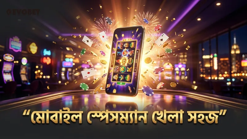 মোবাইলের মাধ্যমে স্পেসম্যান খেলা দ্রুত ও সুবিধাজনক হয়